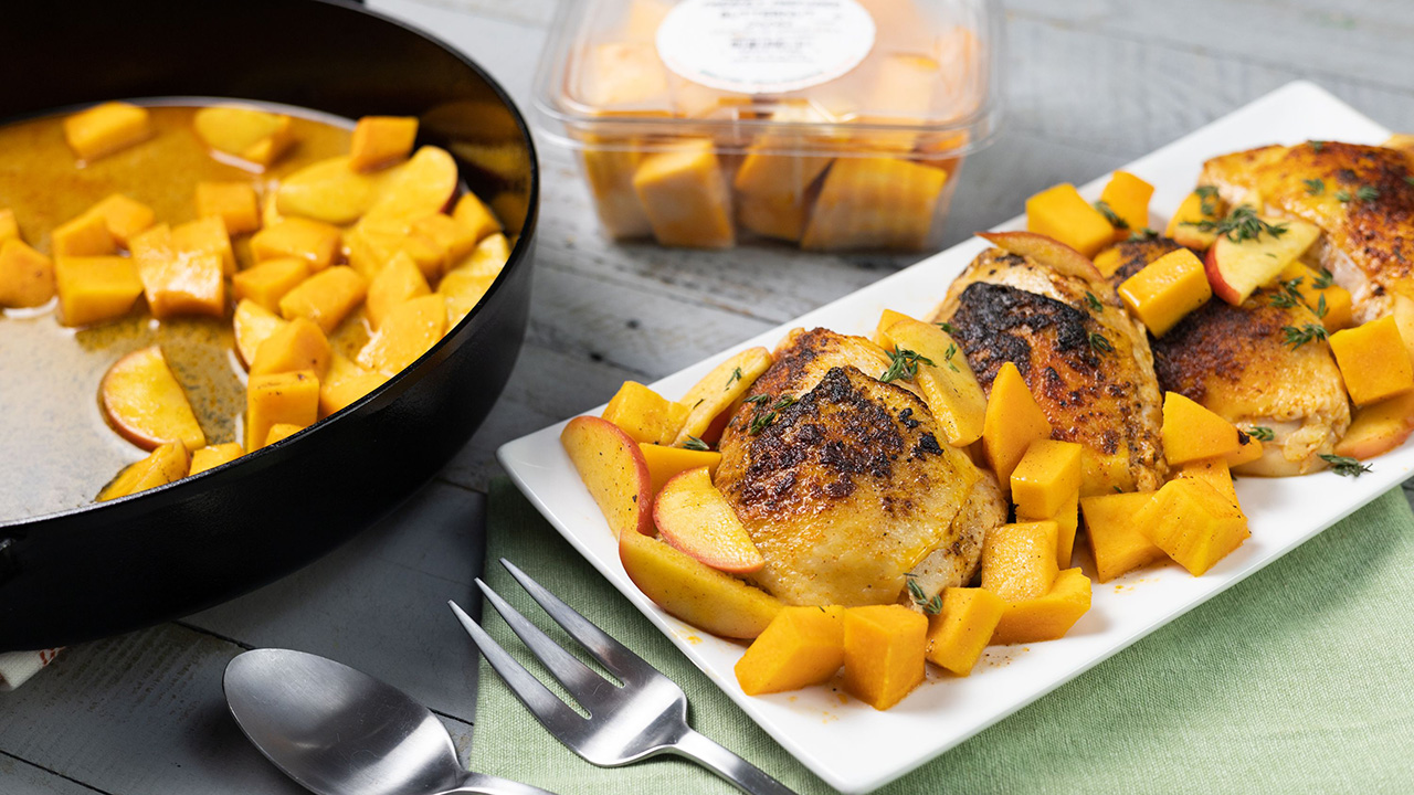 appleciderchickenwithbutternutsquash